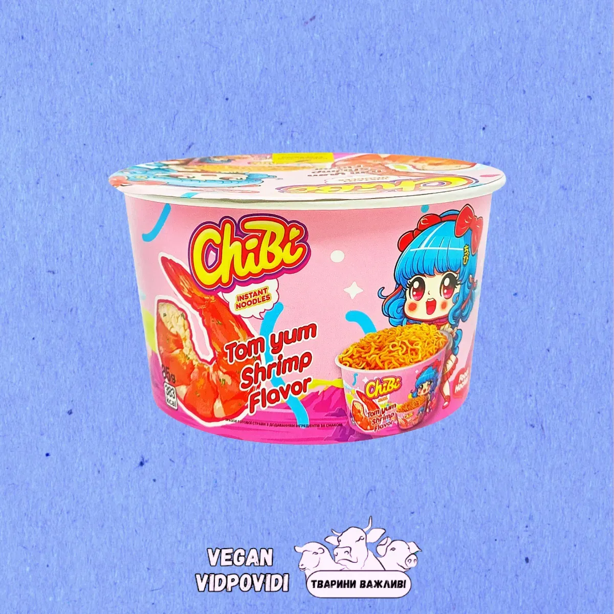 yummy様 Локшина ChiBi зі смаком том ям з креветками