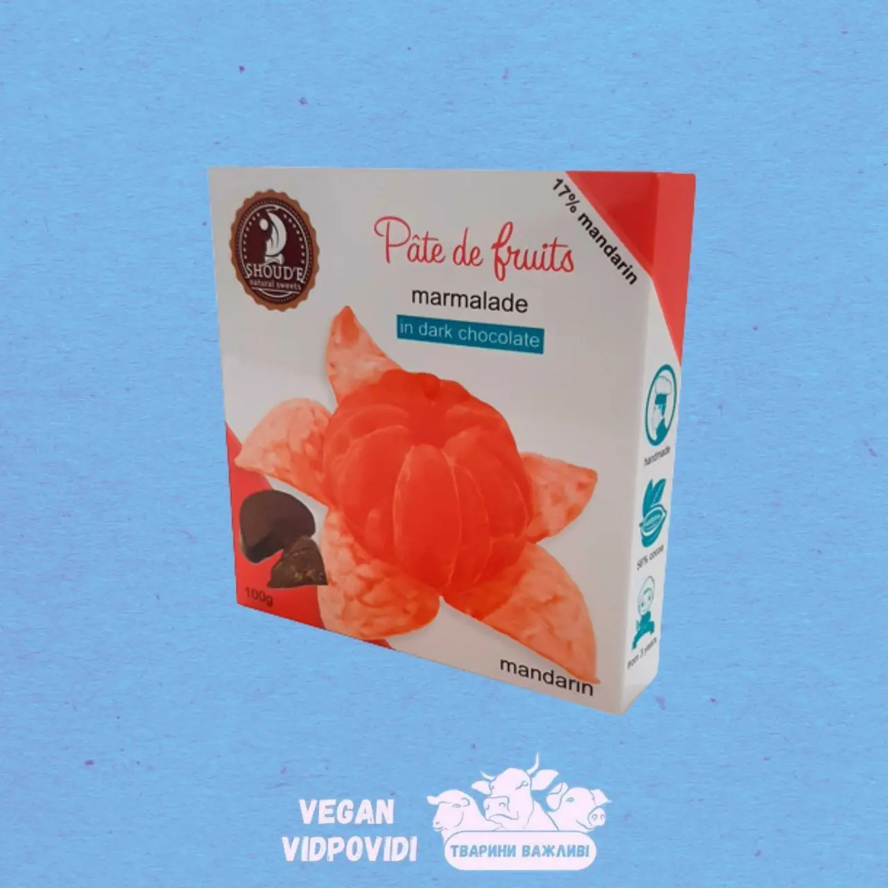 Мармелад Shoud'e Pate de Fruits Мандарин