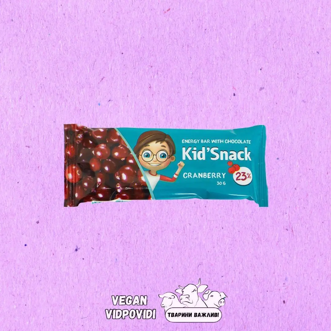 Батончик енергетичний журавлина Kid'Snack