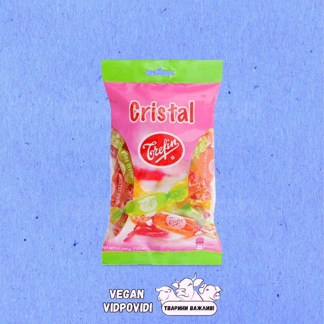 Цукерки/льодяники Trefin Cristal зі смаком фруктів