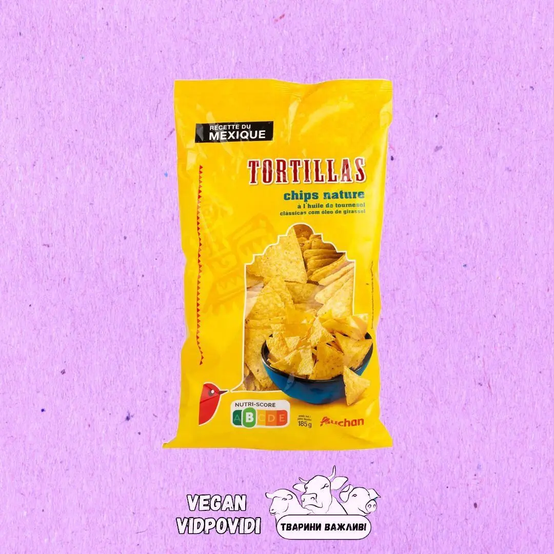 Чипси мексиканські Auchan Tortillas