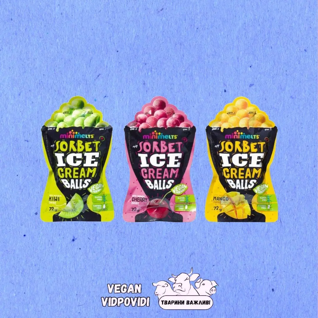 Кульки-морозиво Sorbet Mini Melts