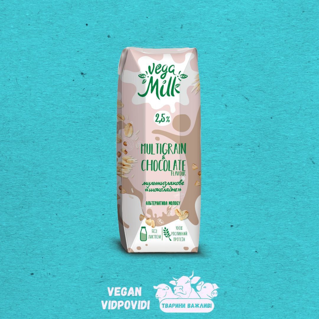 Напій мультизлаковий Vega Milk Multigran & Chocolate шоколадний