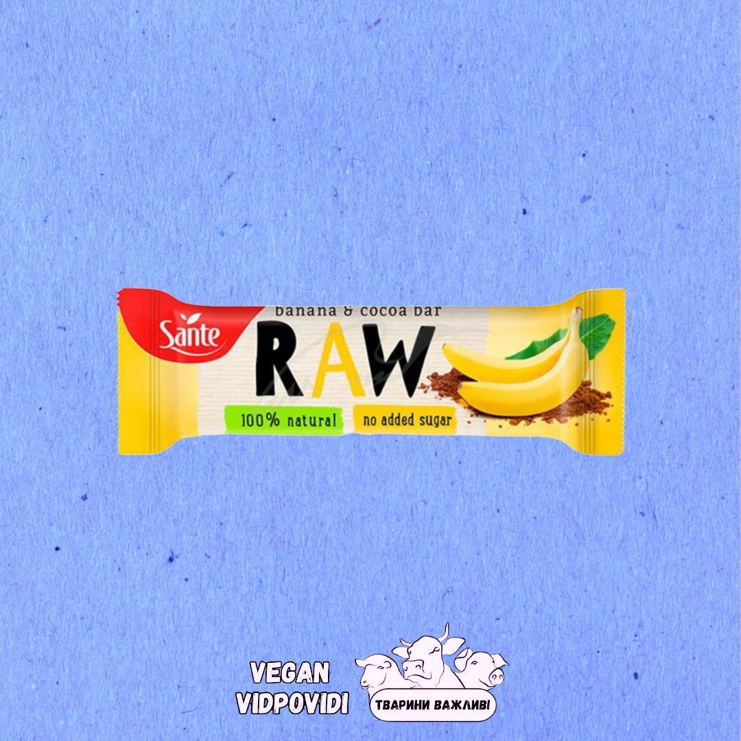 Батончик Raw sante Банан