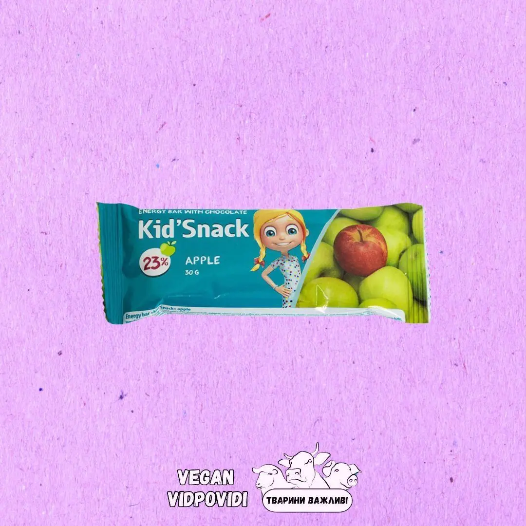 Батончик енергетичний яблуко Kid'Snack