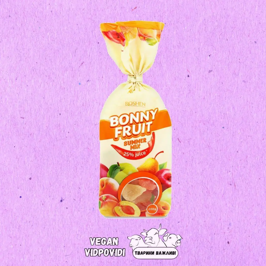 Цукерки желейні Summer Mix Bonny Fruit Roshen