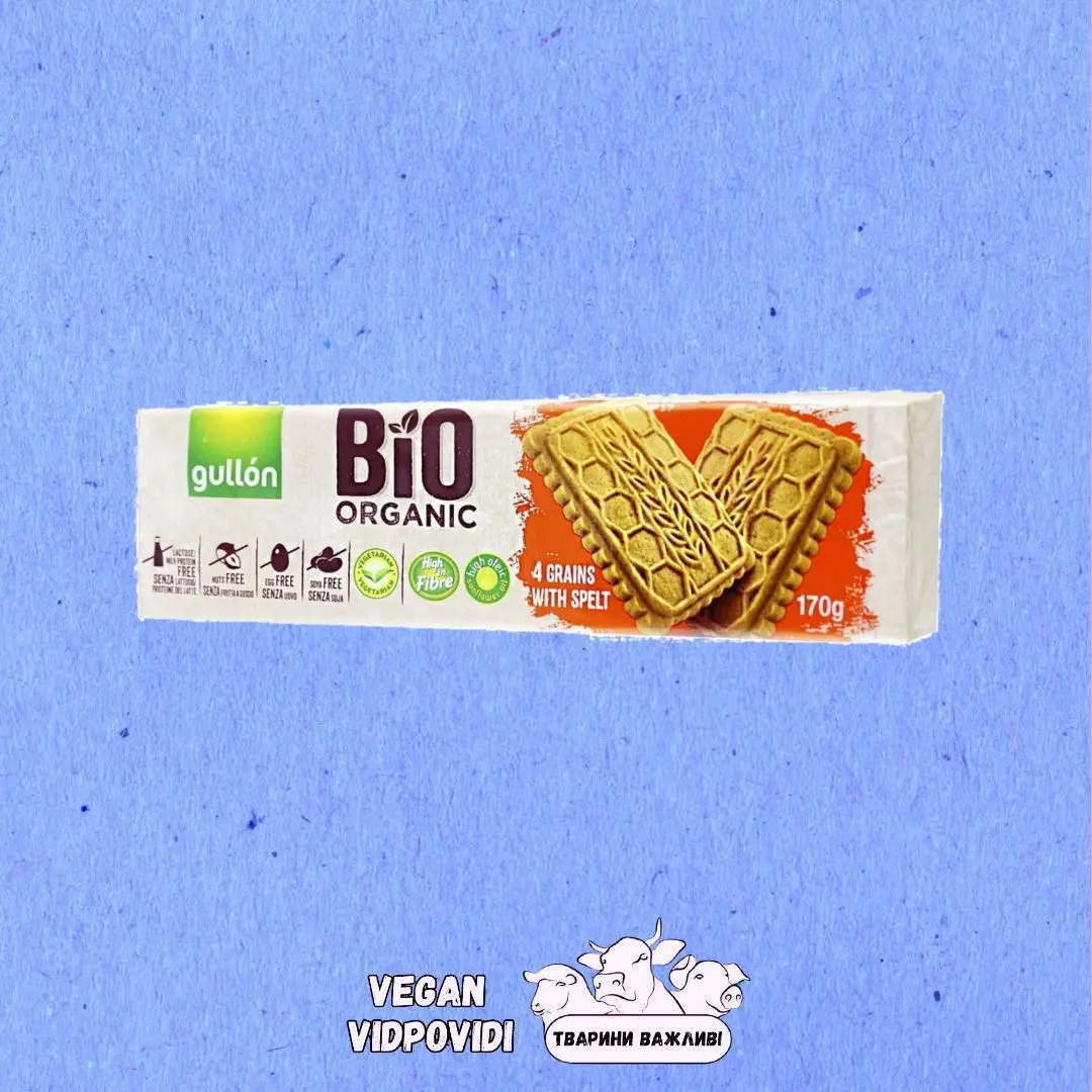 Печиво Gullon Bio Organic 4 злаки зі спельтою