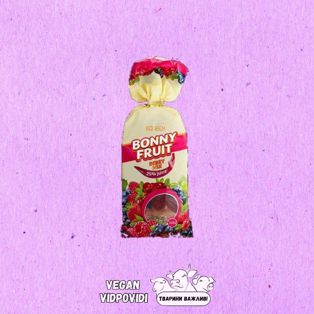 Цукерки желейні Berry Mix Bonny Fruit Roshen