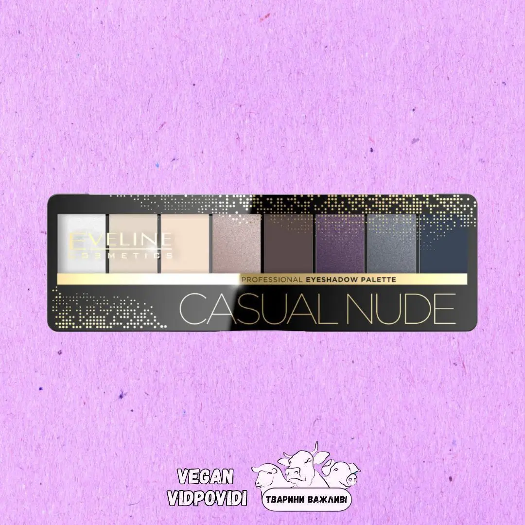 Палетка тіней для повік Eveline Casual nude