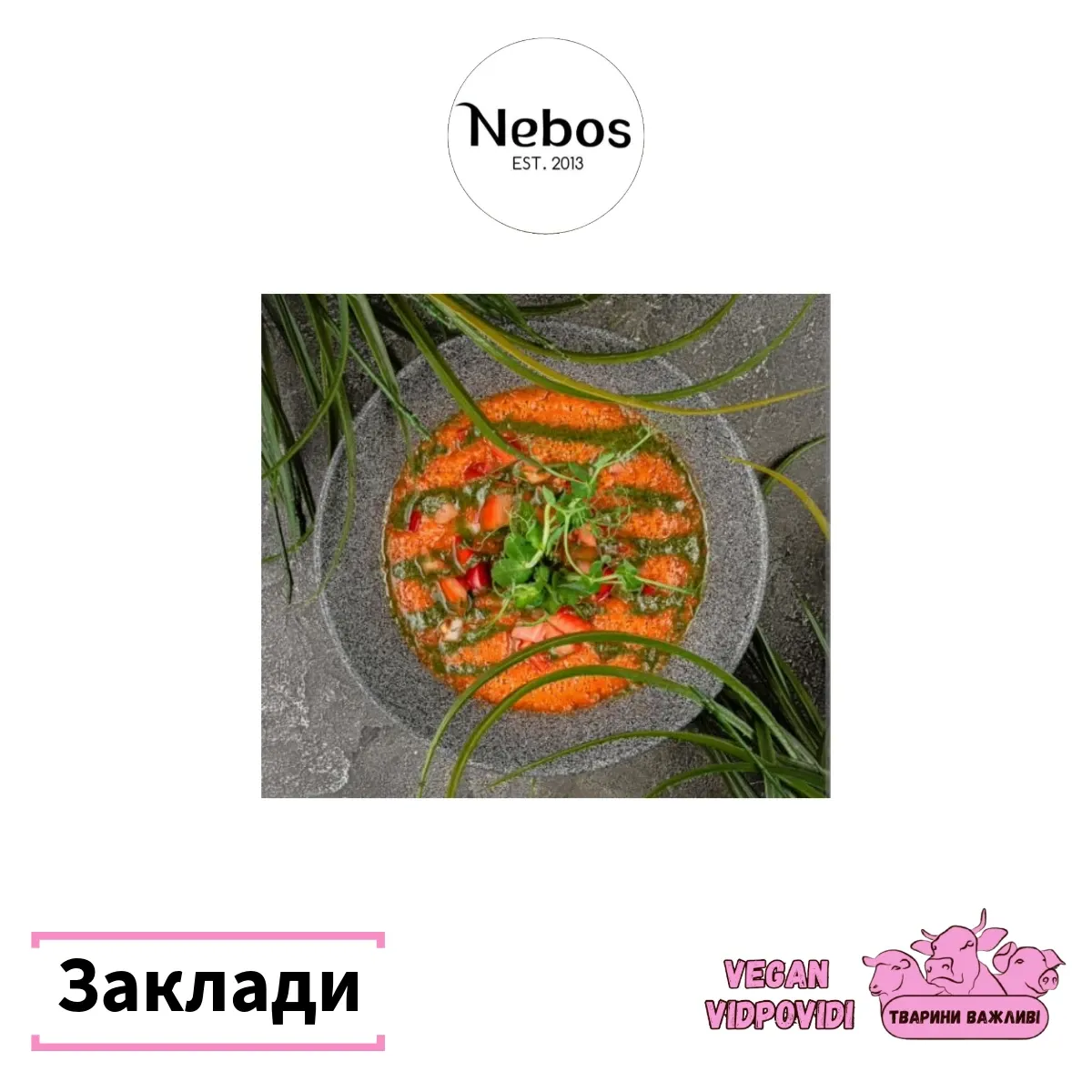 Nebos вегетаріанський Raw заклад