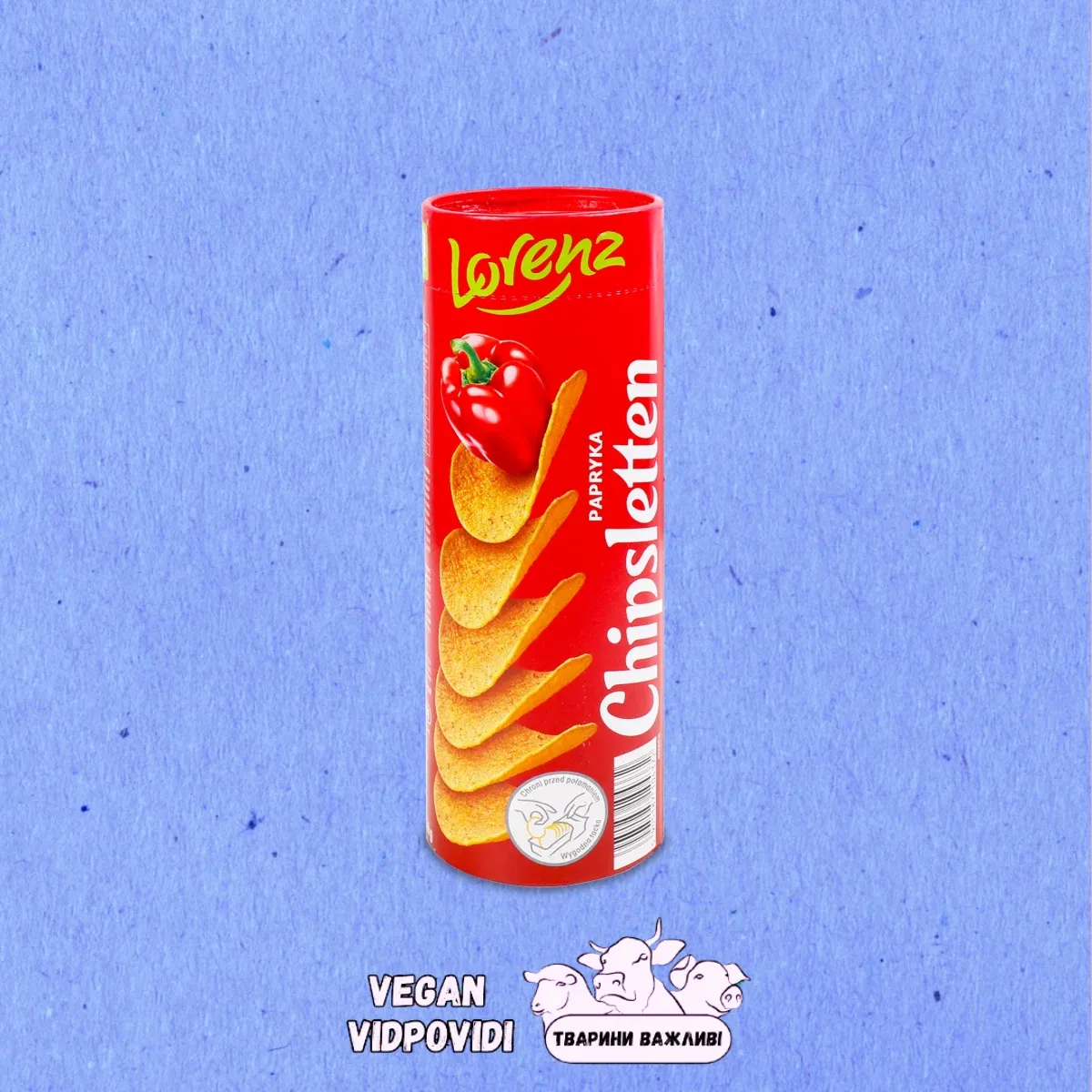 Чипси Lorenz Chipsletten зі смаком паприки