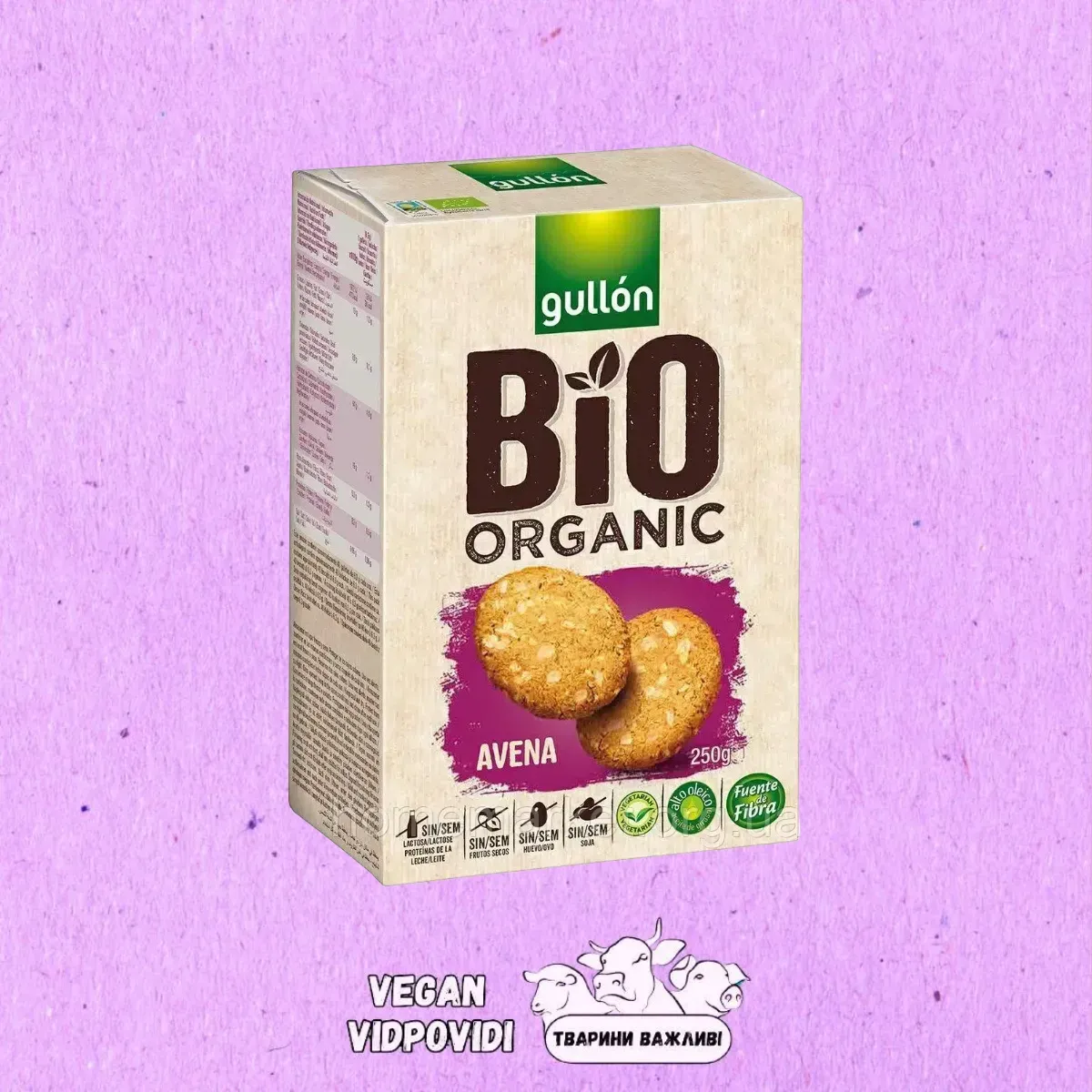 Печиво Gullon Bio Organic вівсяне