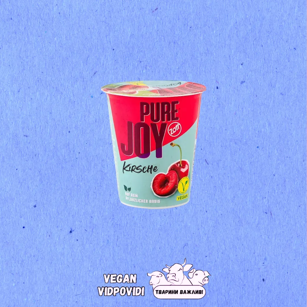 Йогурт Pure Joy кокосово-вівсяний зі смаком вишні