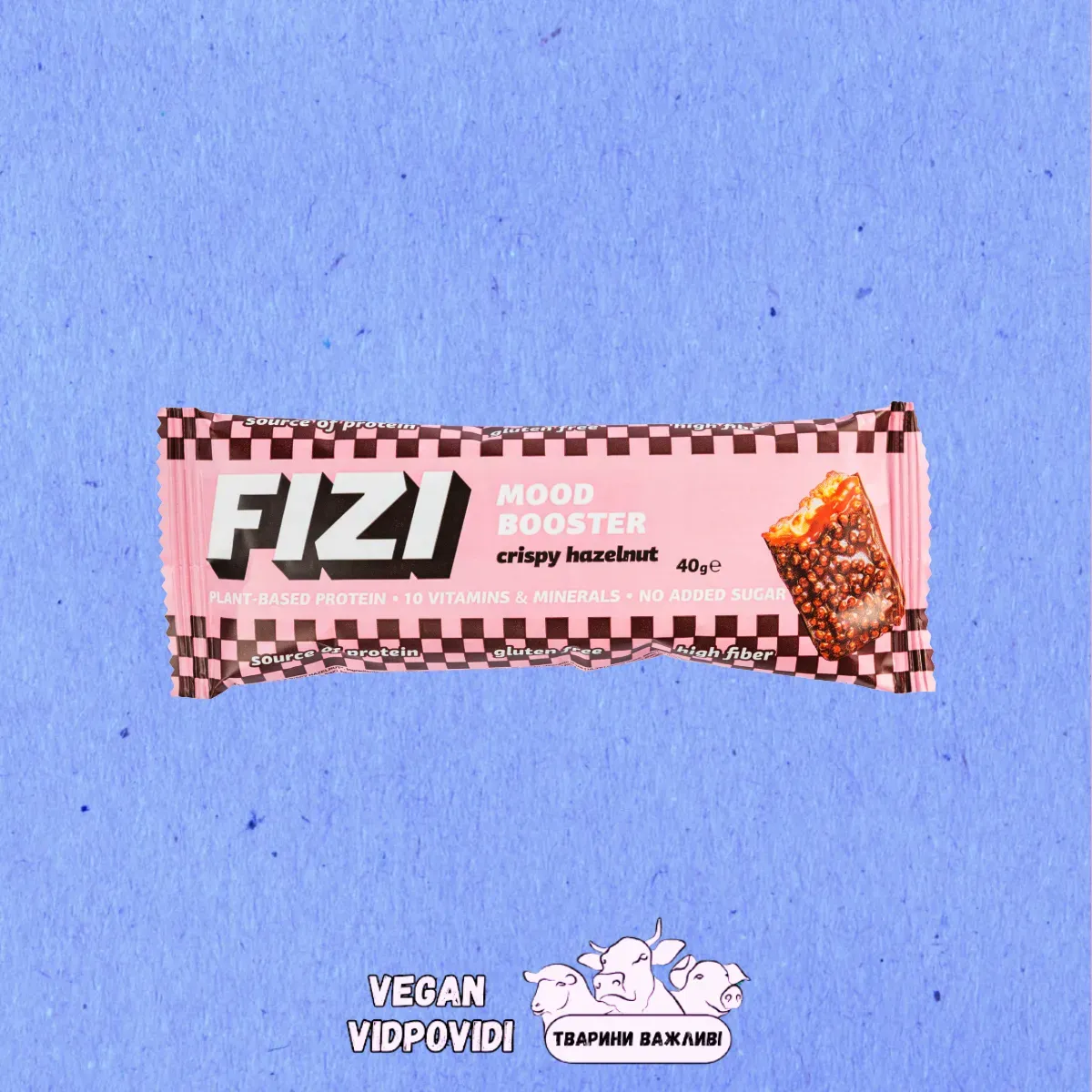 Батончик Fizi Mood booster Crispy Hazelnut