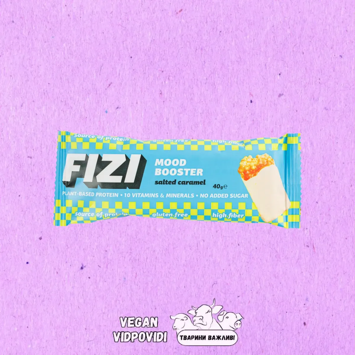 Батончик Fizi Mood booster Salted Caramel