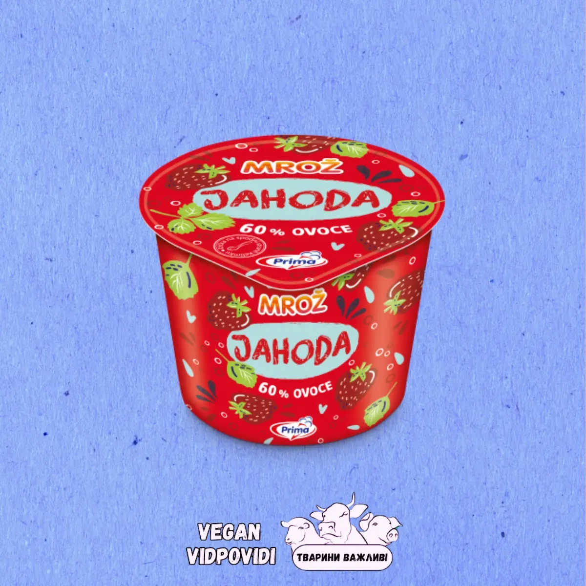 Морозиво Prima Сорбет Полуниця