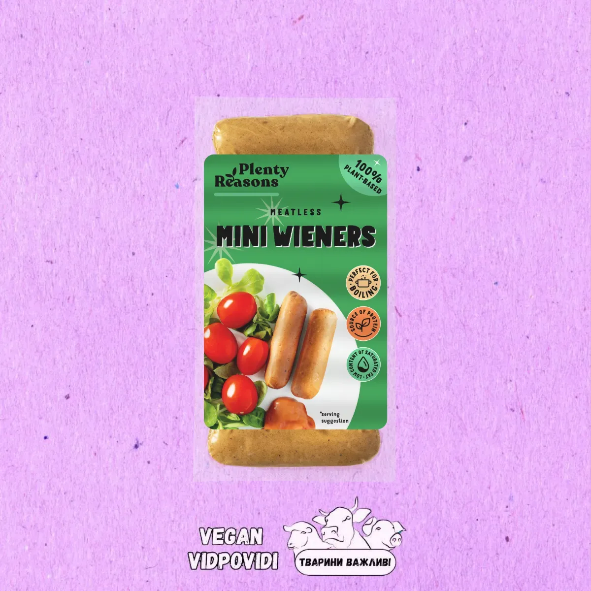 Веганські Сосиски Plenty Reasons Міні рослинні