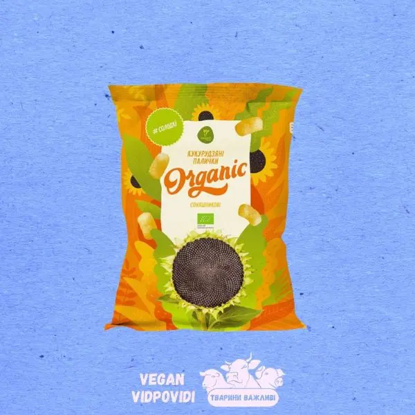 Кукурудзяні палички СОНЯШНИКОВІ Organic Екород