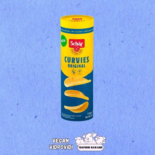 Чипси без глютену Dr. Schar Curvies Original