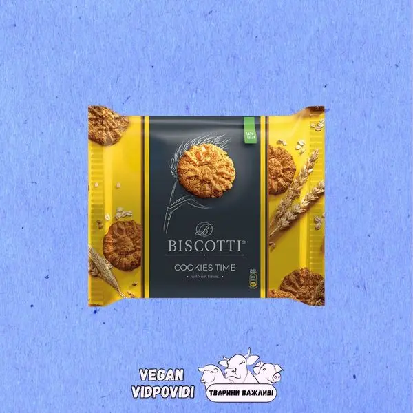 Печиво з вівсяними пластівцями Cookies Time Biscotti