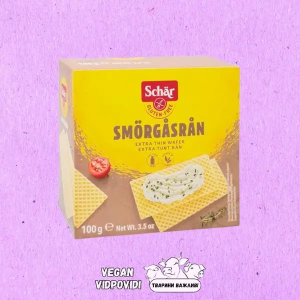 Вафлі без глютену бутербродні Smorgasran Dr. Schar