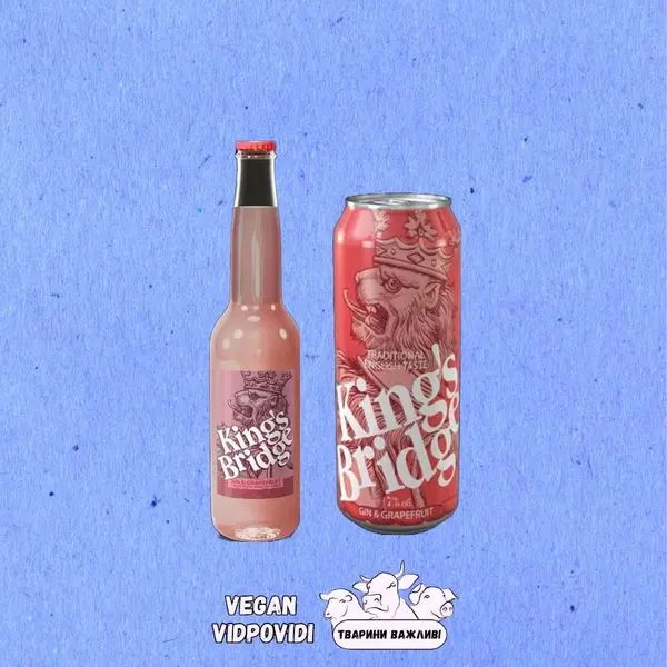 Напій слабоалкогольний King`s Bridge Gin&Grapefruit 7%