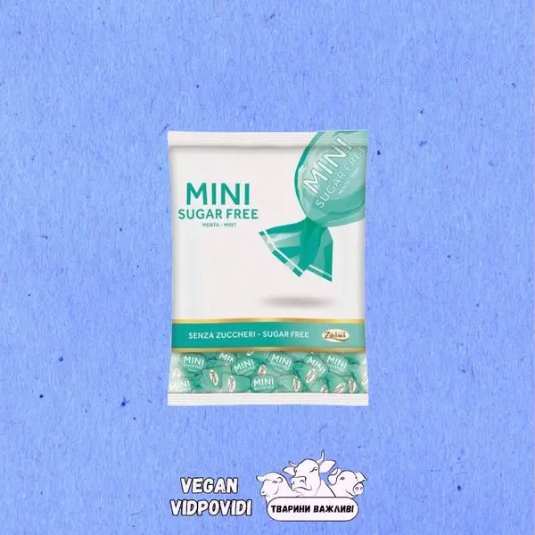Цукерки без цукру Zaini м'ята