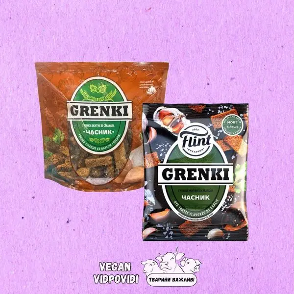 Сухарики/Грінки Flint Grenki Часник житні