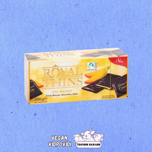 Шоколадні цукерки Royal Thins Манго