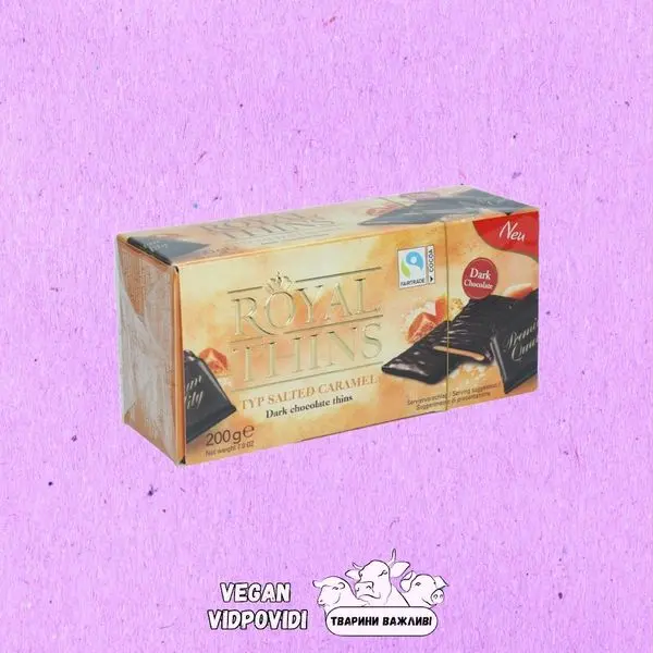 Шоколадні цукерки Royal Thins Солона карамель