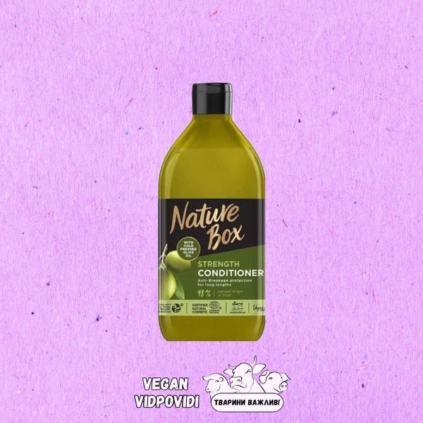 Зміцнювальний бальзам для волосся Nature Box з оливковою олією