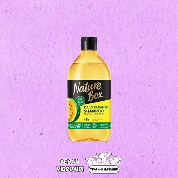 ШАМПУНЬ ДЛЯ ВОЛОССЯ СХИЛЬНОГО ДО ЖИРНОСТІ NATURE BOX MELON