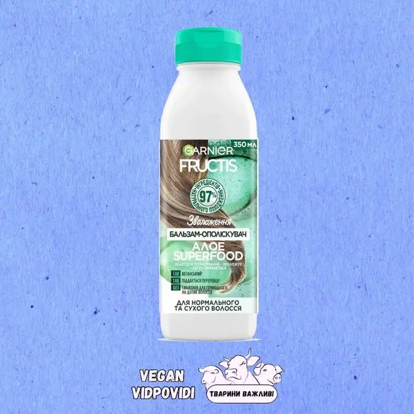 Бальзам для волосся Garnier Fructis SUPERFOOD Алое Зволоження