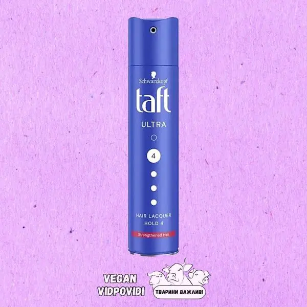 Лак для волосся Taft Ultra мегафіксація 4
