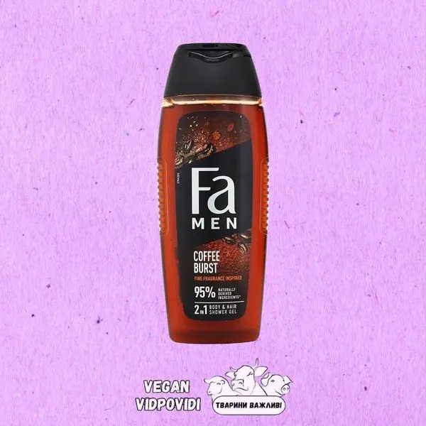 Гель для душу 2 в 1 Fa Men Coffe Burst Shower Gel Кавовий вибух