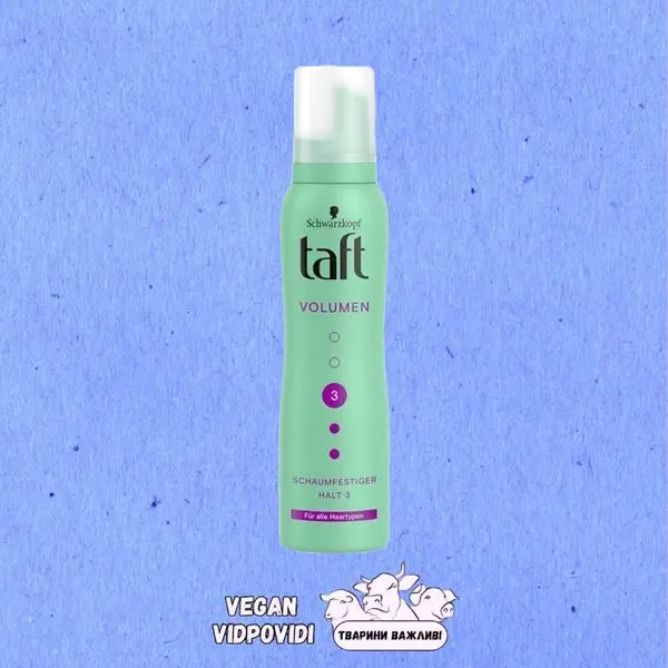 Піна для волосся Taft True Volume фіксація 3