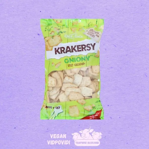 Крекери Своя лінія цибулеві Krakersy