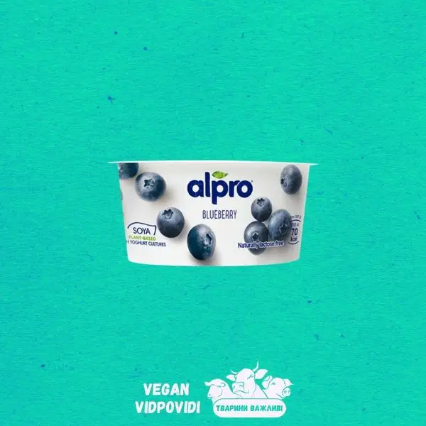 Йогурт соєвий з чорницею Alpro