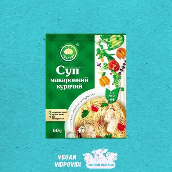 Суп Ласочка макаронний курячий