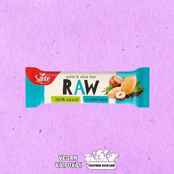 Батончик Raw sante Чіа та горіхи