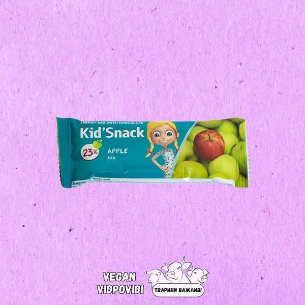 Батончик енергетичний яблуко Kid'Snack