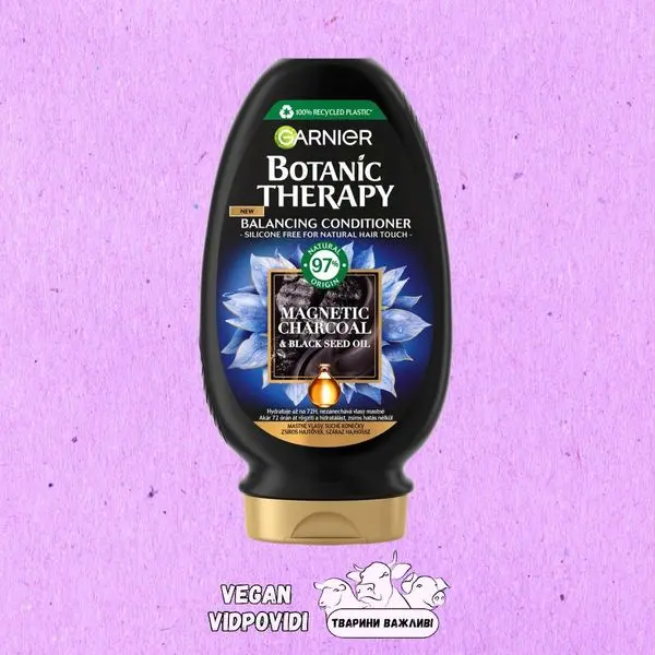 Бальзам для волосся Garnier Botanic Therapy Магнетичне Вугілля та чорний кмин