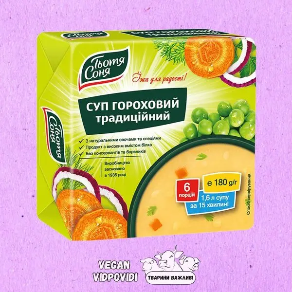 Суп гороховий Тьотя Соня традиційний