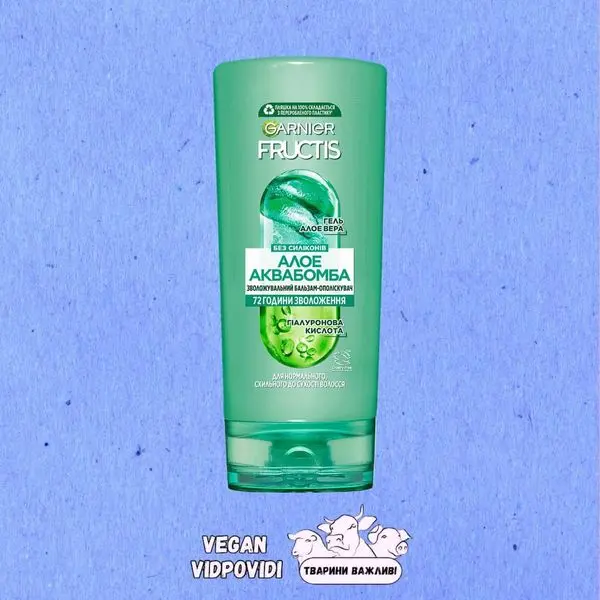 Бальзам-ополіскувач Garnier Fructis Алое Аква Бомба для нормального волосся