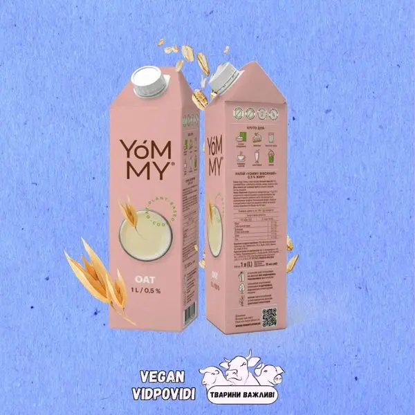 Рослинний напій Yommy Вівсяний