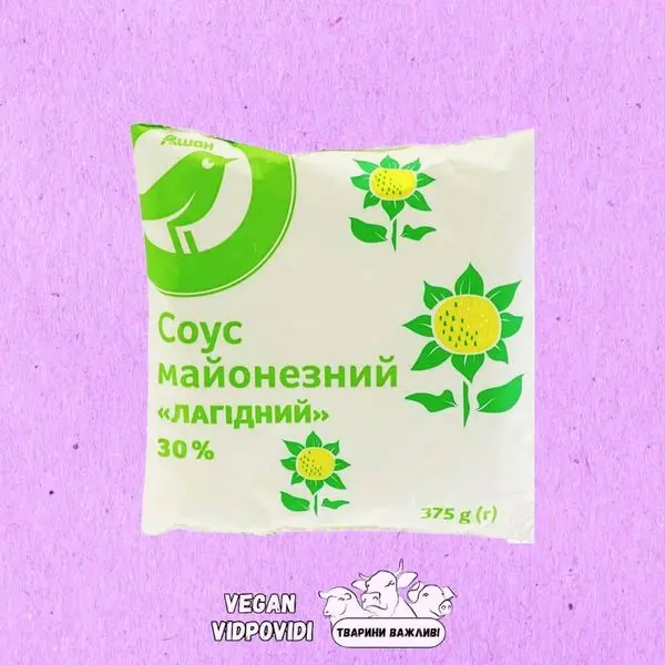 Соус майонезний Ашан Лагідний 30%