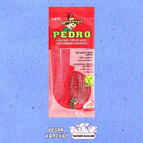 Жувальні цукерки/мармелад Pedro Полуниця