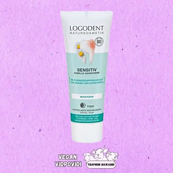 Біо-паста зубна Logodent Sensitiv Toothpasteбио для чутливих зубів