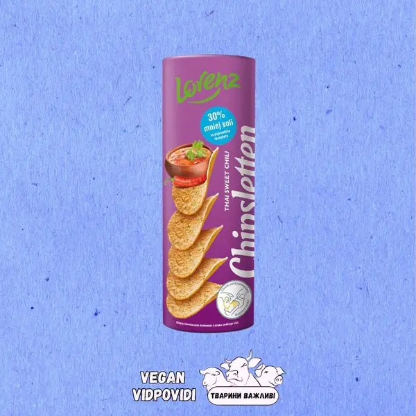 Чипси Lorenz Chipsletten зі смаком Thai Sweet Chilli
