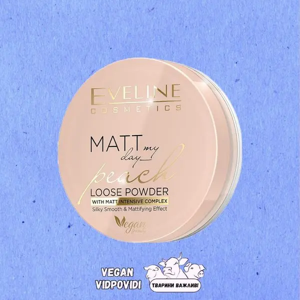 Пудра Eveline Matt My Day Peach